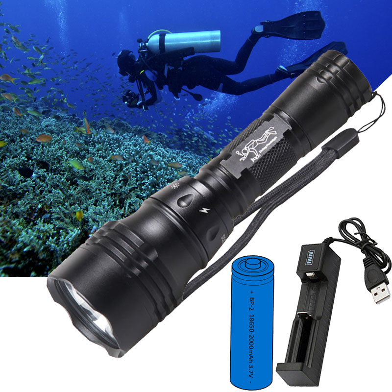 Fish Finder Charger - Lanterna de Mergulho Portátil 10W T6